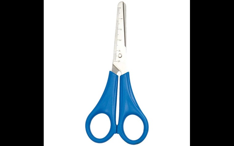 Children's scissors, round, right-handed 13,5cm